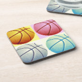 Pop Art Basketball Bier Onderzetter (Linkerzijde)