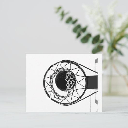 Pop Art Basketball Briefkaart (Staand voorkant)