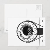 Pop Art Basketball Briefkaart (Voorkant / Achterkant)