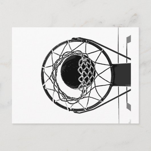 Pop Art Basketball Briefkaart (Voorkant)