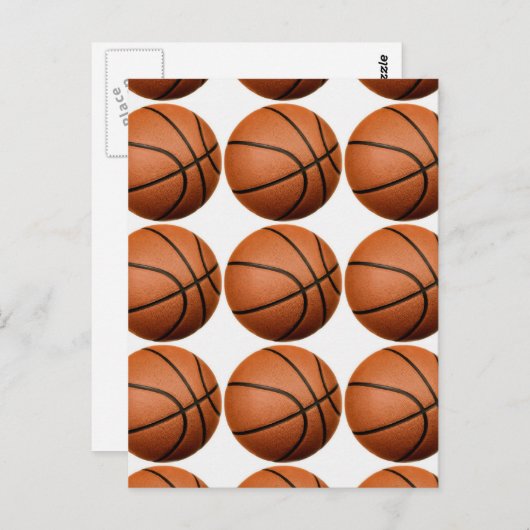 Pop Art Basketball Briefkaart (Voorkant / Achterkant)
