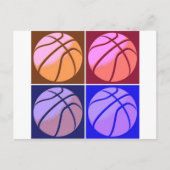 Pop Art Basketball Briefkaart (Voorkant)