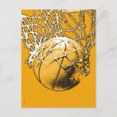 Pop Art Basketball Briefkaart (Voorkant)