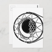 Pop Art Basketball Briefkaart (Voorkant / Achterkant)