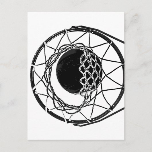 Pop Art Basketball Briefkaart (Voorkant)