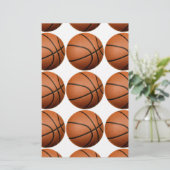 Pop Art Basketball Briefpapier (Staand voorkant)