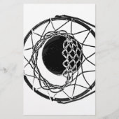 Pop Art Basketball Briefpapier (Voorkant)