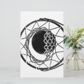 Pop Art Basketball Briefpapier (Staand voorkant)