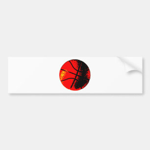 Pop Art Basketball Bumpersticker