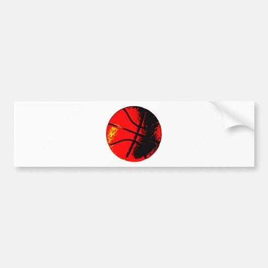 Pop Art Basketball Bumpersticker (Voorkant)
