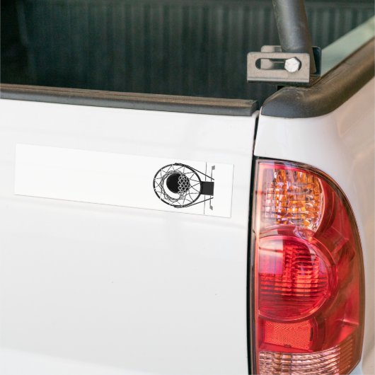 Pop Art Basketball Bumpersticker (Op Truck)