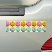 Pop Art Basketball Bumpersticker (Op auto)
