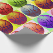 Pop Art Basketball Cadeaupapier (Hoek)