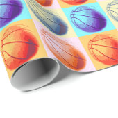 Pop Art Basketball Cadeaupapier (Rol Hoek)