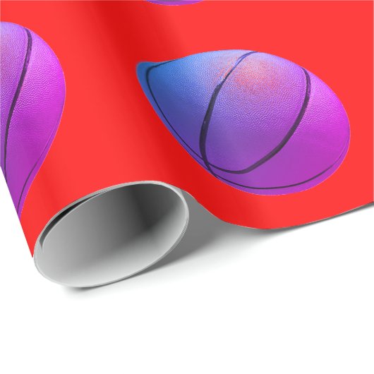 Pop Art Basketball Cadeaupapier (Rol Hoek)