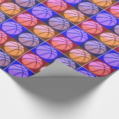 Pop Art Basketball Cadeaupapier (Hoek)
