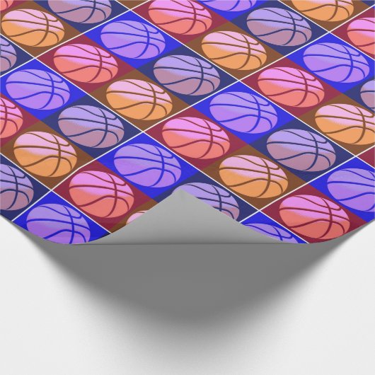 Pop Art Basketball Cadeaupapier (Hoek)