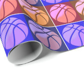 Pop Art Basketball Cadeaupapier (Rol Hoek)