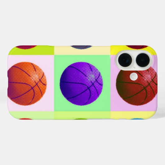Pop Art Basketball Case-Mate iPhone Case (Achterkant (horizontaal))