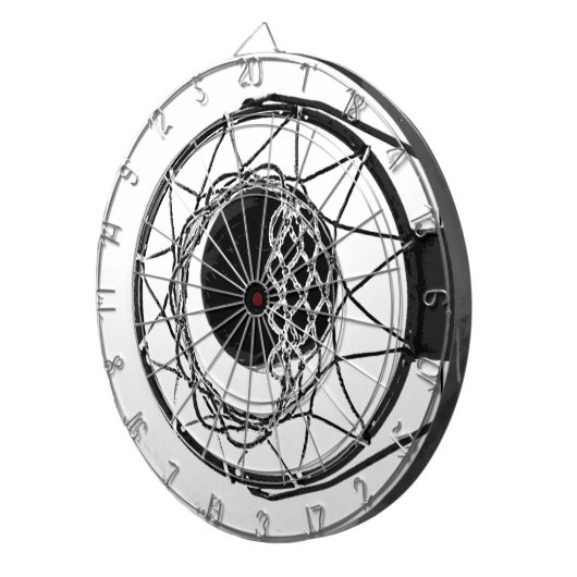 Pop Art Basketball Dartbord (Voorkant Rechts)