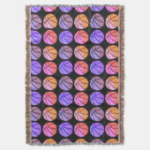 Pop Art Basketball Deken (Voorkant Verticaal)