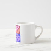 Pop Art Basketball Espresso Kop (Rechts)