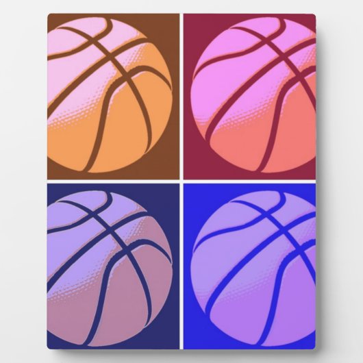 Pop Art Basketball Fotoplaat (Voorkant)