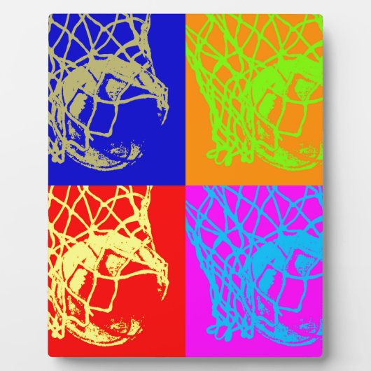 Pop Art Basketball Fotoplaat (Voorkant)