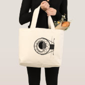Pop Art Basketball Grote Tote Bag (Voorkant (product))