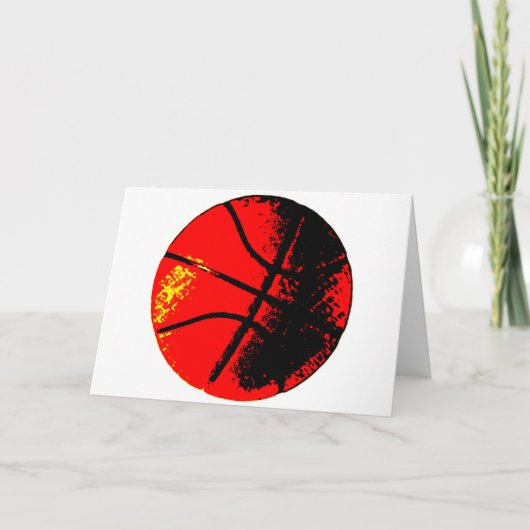 Pop Art Basketball Kaart (Voorkant)