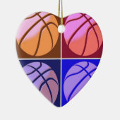 Pop Art Basketball Keramisch Ornament (Rechts)