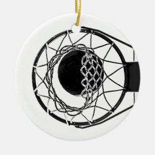 Pop Art Basketball Keramisch Ornament