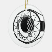 Pop Art Basketball Keramisch Ornament (Links)