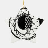 Pop Art Basketball Keramisch Ornament (Voorkant)
