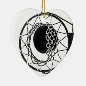 Pop Art Basketball Keramisch Ornament (Rechts)