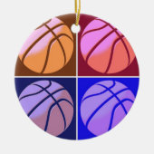 Pop Art Basketball Keramisch Ornament (Voorkant)