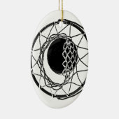 Pop Art Basketball Keramisch Ornament (Rechts)