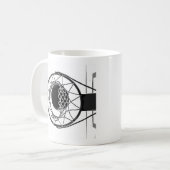 Pop Art Basketball Koffiemok (Voorkant links)