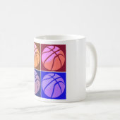 Pop Art Basketball Koffiemok (Voorkant rechts)