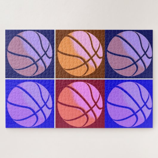 Pop Art Basketball Legpuzzel (Horizontaal)