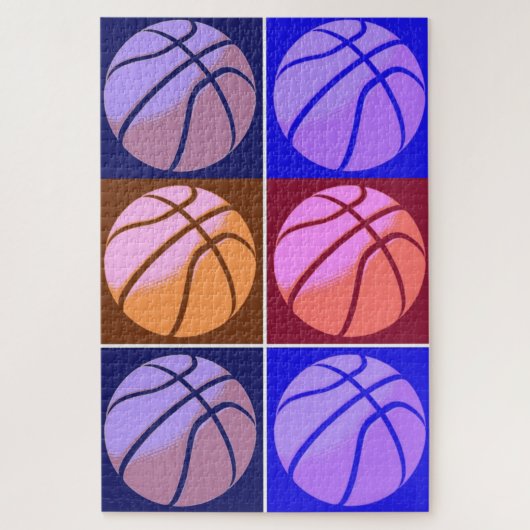 Pop Art Basketball Legpuzzel (Verticaal)