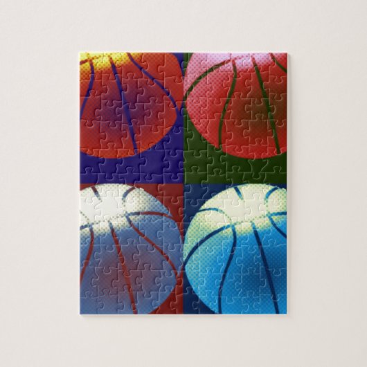 Pop Art Basketball Legpuzzel (Verticaal)
