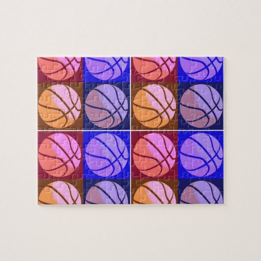 Pop Art Basketball Legpuzzel (Horizontaal)