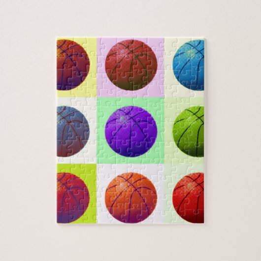 Pop Art Basketball Legpuzzel (Verticaal)