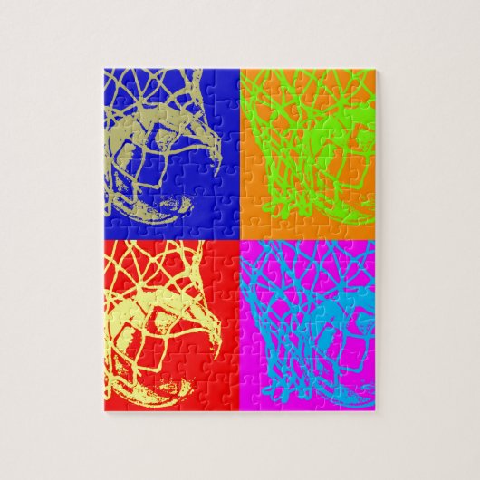 Pop Art Basketball Legpuzzel (Verticaal)