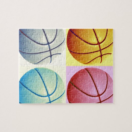Pop Art Basketball Legpuzzel (Horizontaal)