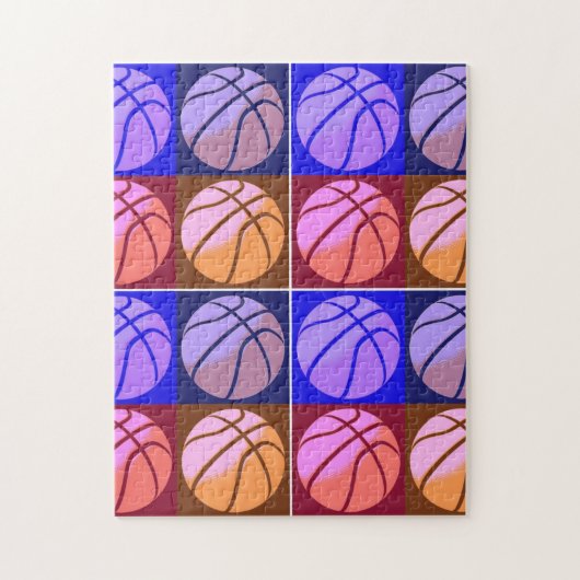 Pop Art Basketball Legpuzzel (Verticaal)