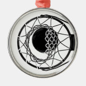 Pop Art Basketball Metalen Ornament (Voorkant)