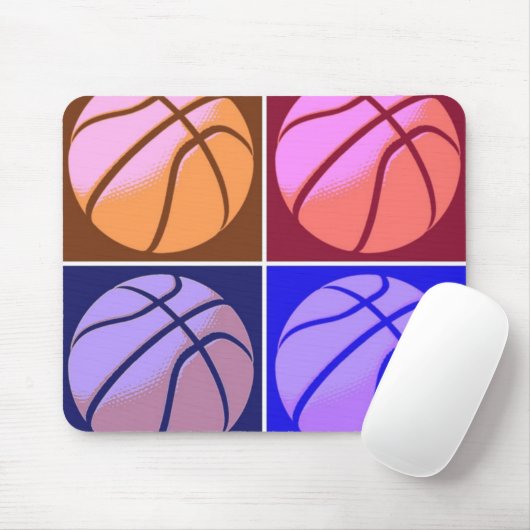 Pop Art Basketball Muismat (Met muis)
