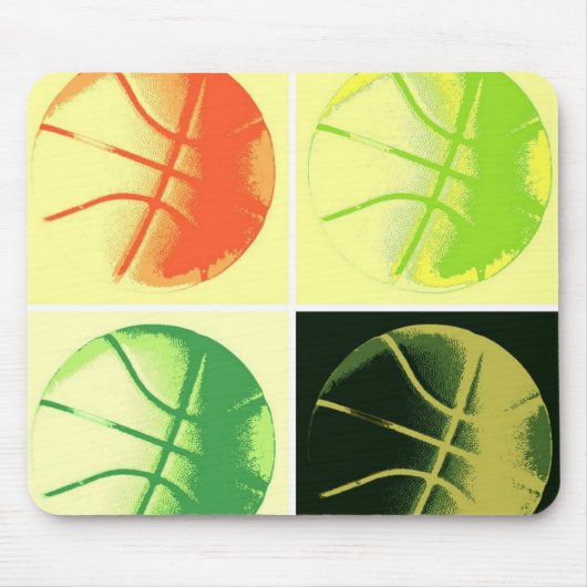 Pop Art Basketball Muismat (Voorkant)